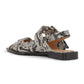 Ganni - Women's Chunky Buckle Ballerina Flat Sandals