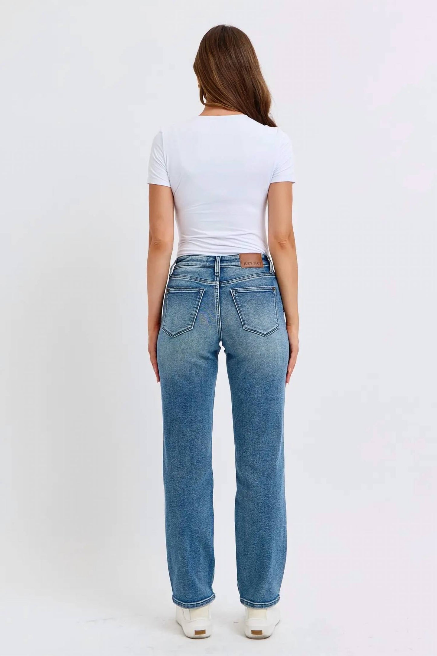 Judy Blue - Mid Rise Contrast Wash Destroy Dad Jean