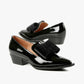 All Black - Women's Patent & Bow Loafer