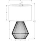 Transitional Rope Table Lamp with Beige Linen Shade