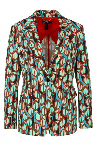 Marc Cain - Retro Print Single-breasted Blazer