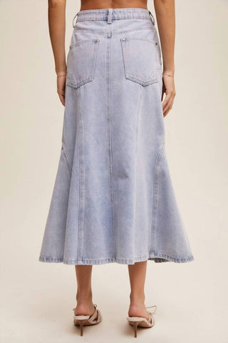 Avenue Zoe - Denim Midi Skirt