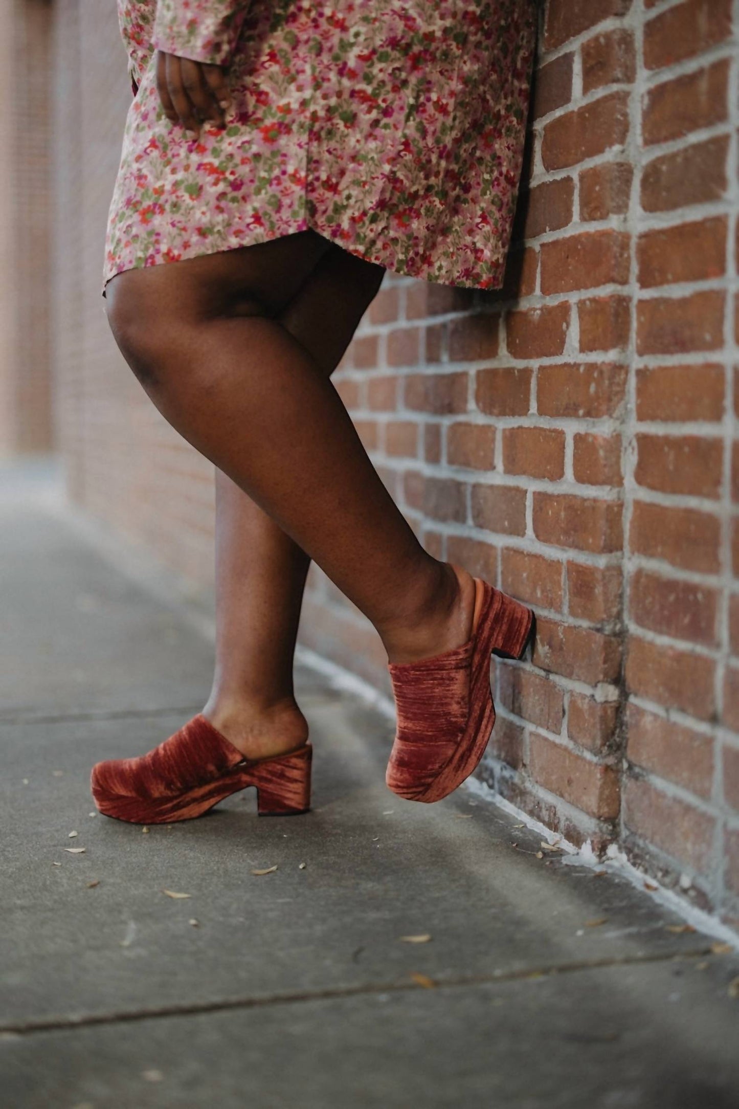 Chocolat Blu - Women's Ginette Velvet Upper Clog