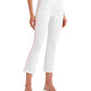 7 For All Mankind - High Rise Flare Crop Pink Piping Jeans