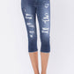 Judy Blue - Perfect Patch Capri Jeans