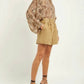 Nili Lotan - Lotan Roxanne Suede Leather High Rise Pleated Shorts