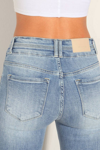 Artemis Vintage - Women's High Rise Stretch Double Waist Bootcut Jeans