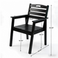 HDPE Outdoor Patio Dining Set - Table and Four Chairs