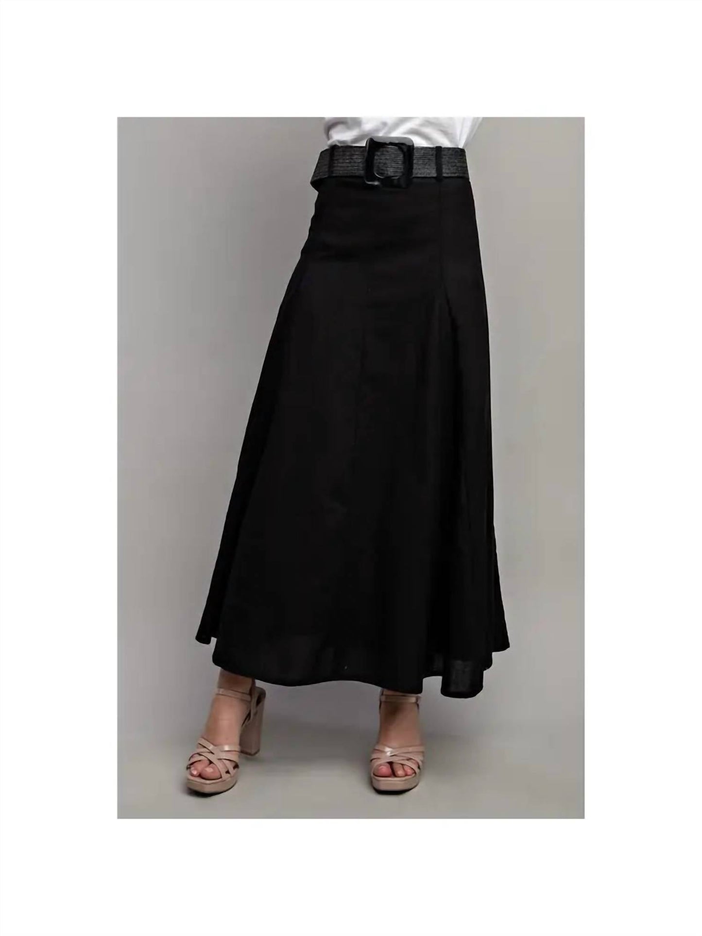 Bns - Linen Maxi Skirt