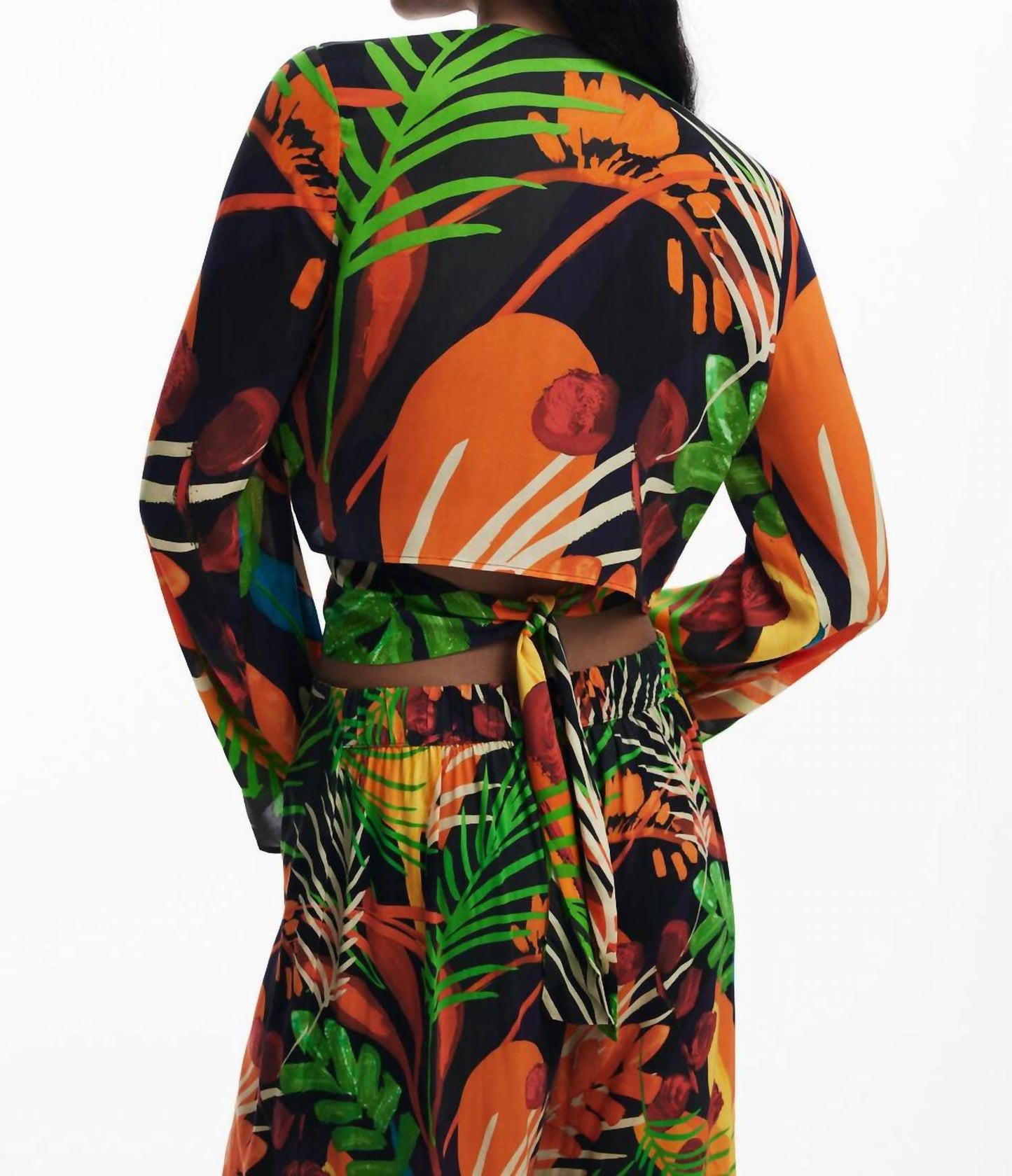 Desigual - TROPICAL WRAP TOP