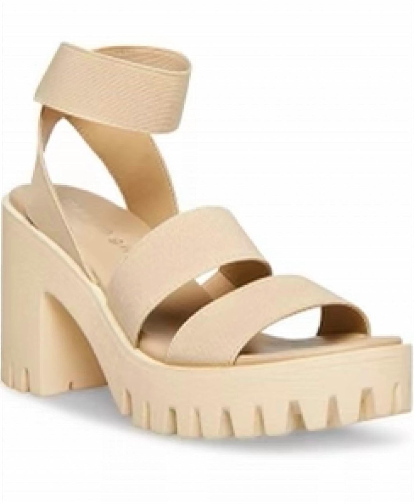 Steve Madden - Women's Elastic Lug Sole Ankle Strap Sandal