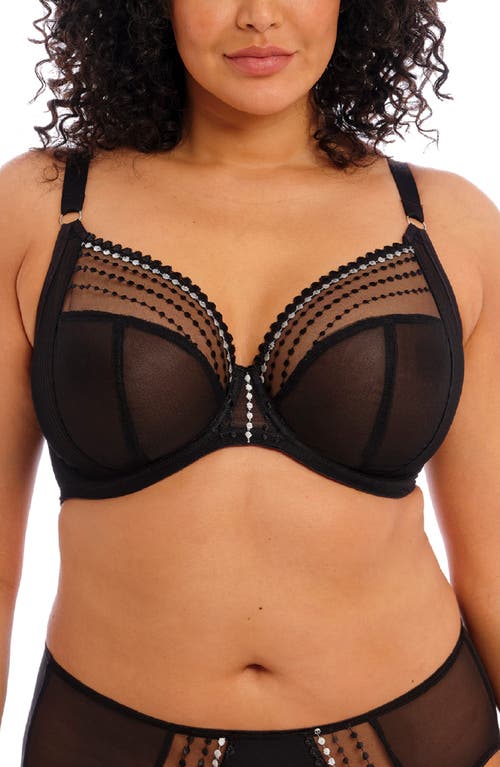 Elomi Women s Plus-Size Matilda Underwire Plunge Bra  Black  40E