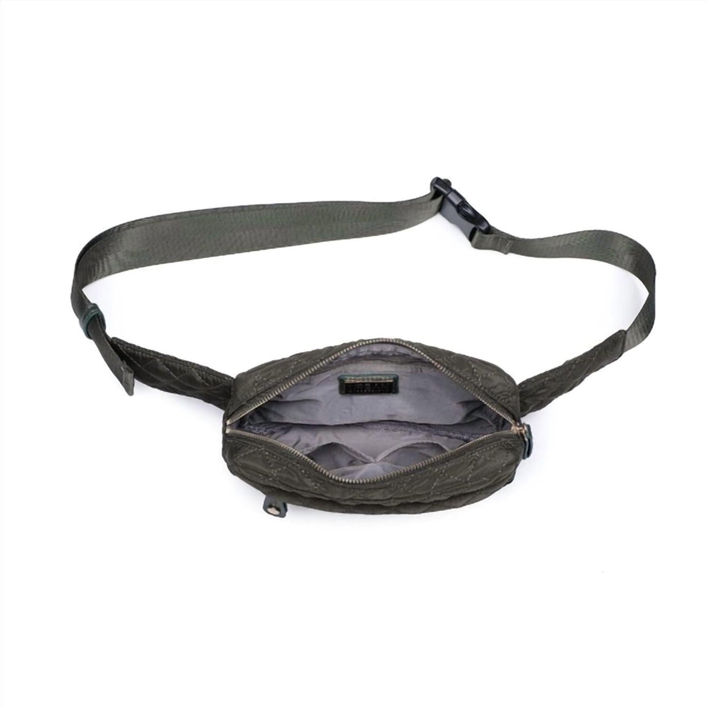 Urban Expressions - Teo Quilted Nylon Fanny Pack Belt Bag Sling Bag