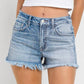 Vervet By Flying Monkey - HIGH RISE FRAYED SHORTS