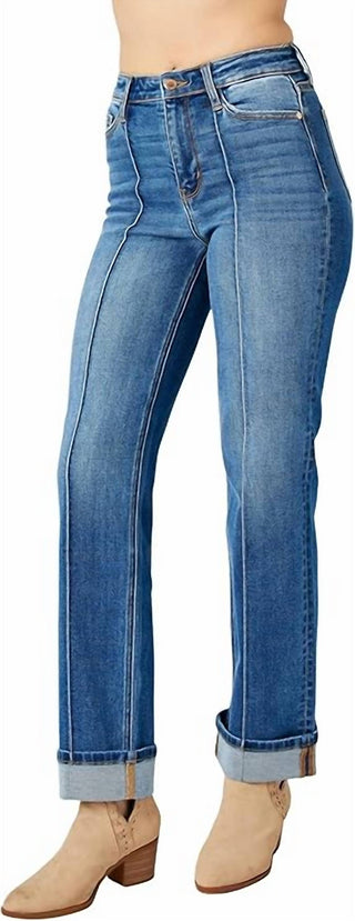 Judy Blue - High Waist Front Seam Straight Leg Jean