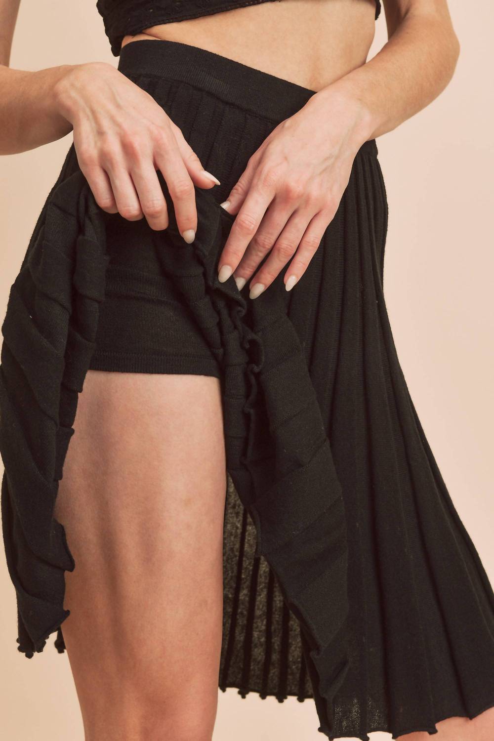 Aemi + Co - Kapri Knit Skirt with Attached Shorts