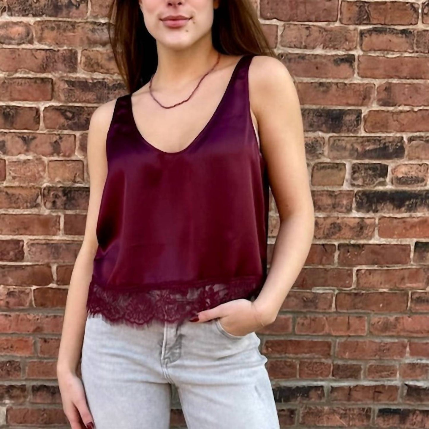 Steve Madden - Ruby Lace Trim Top