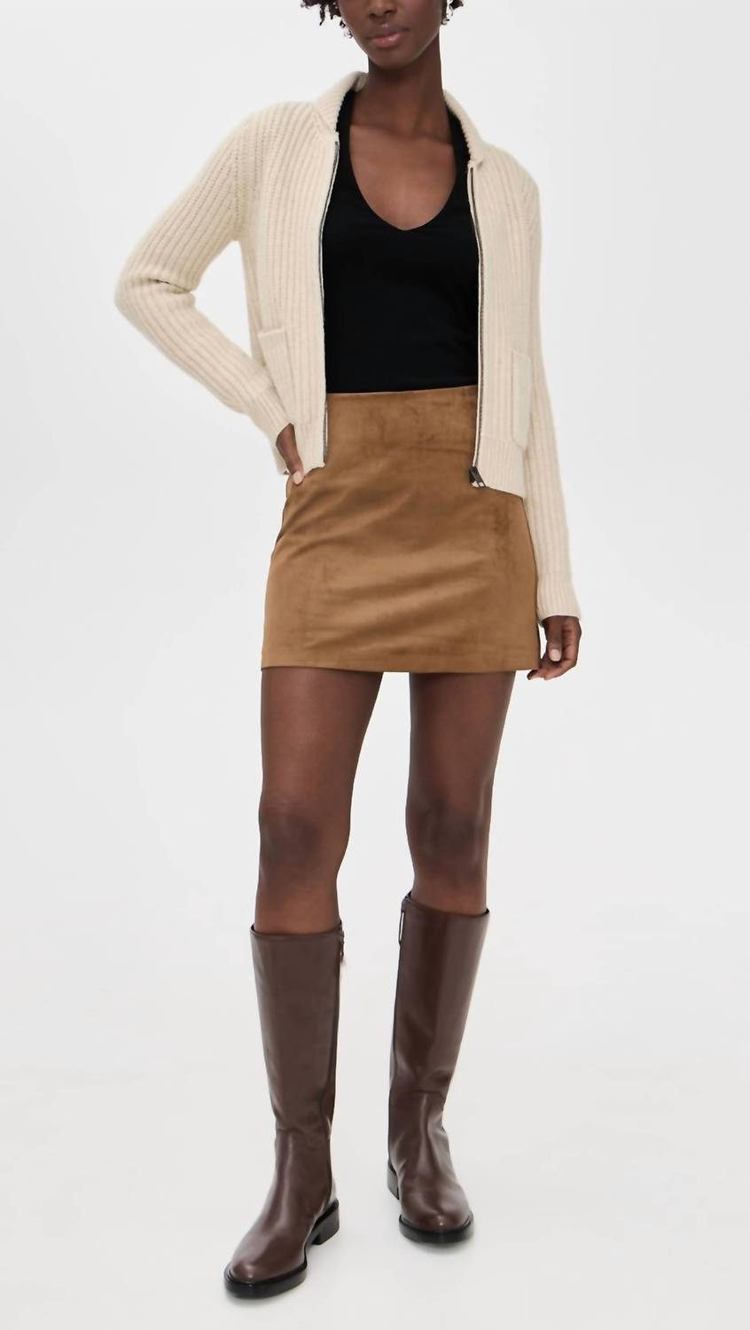 Z Supply - Ciera Faux Suede Mini Skirt