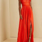 Amur - Losey Ruffle Neck Gown