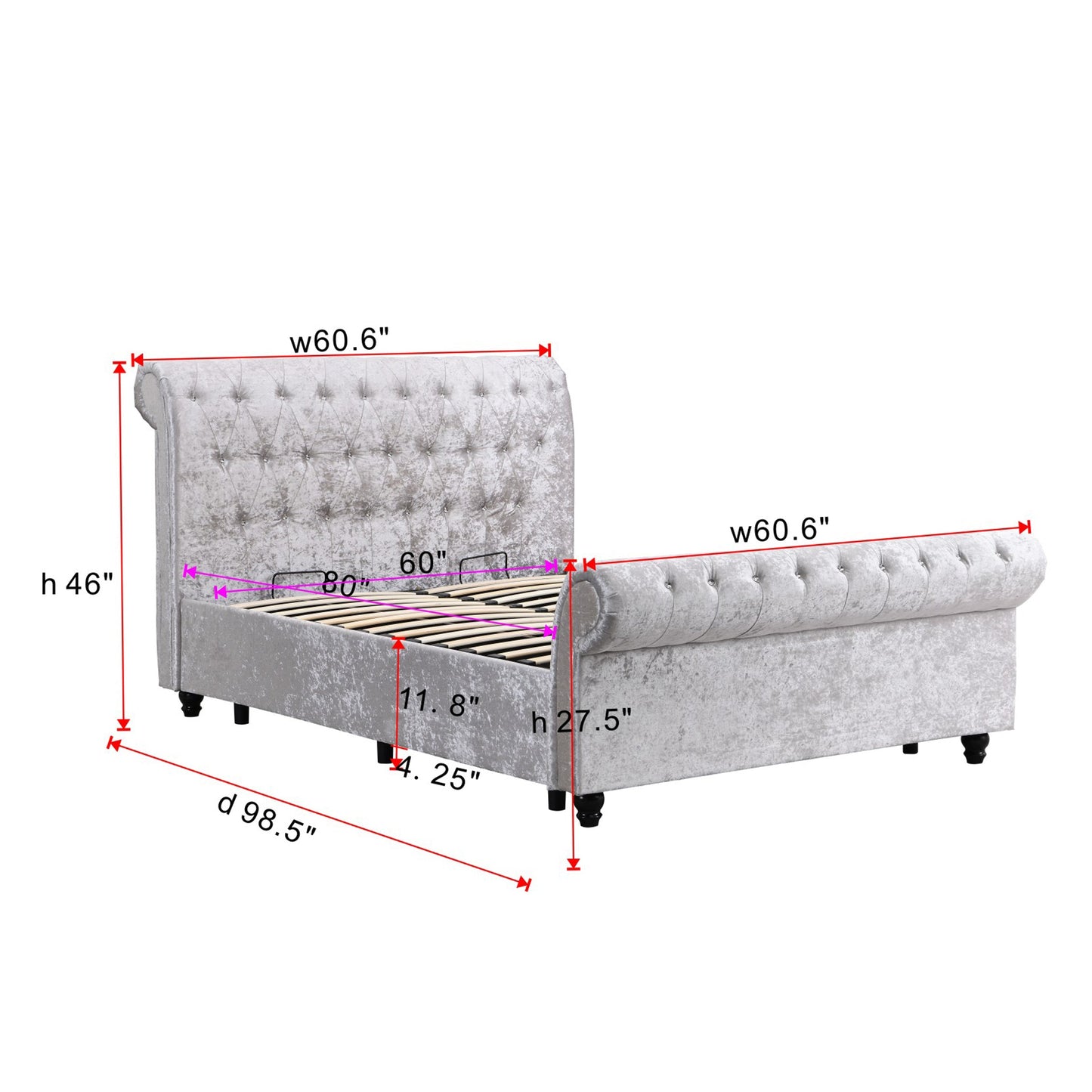 Hartfried Upholstered Queen Storage Bed with Hydraulic Lift