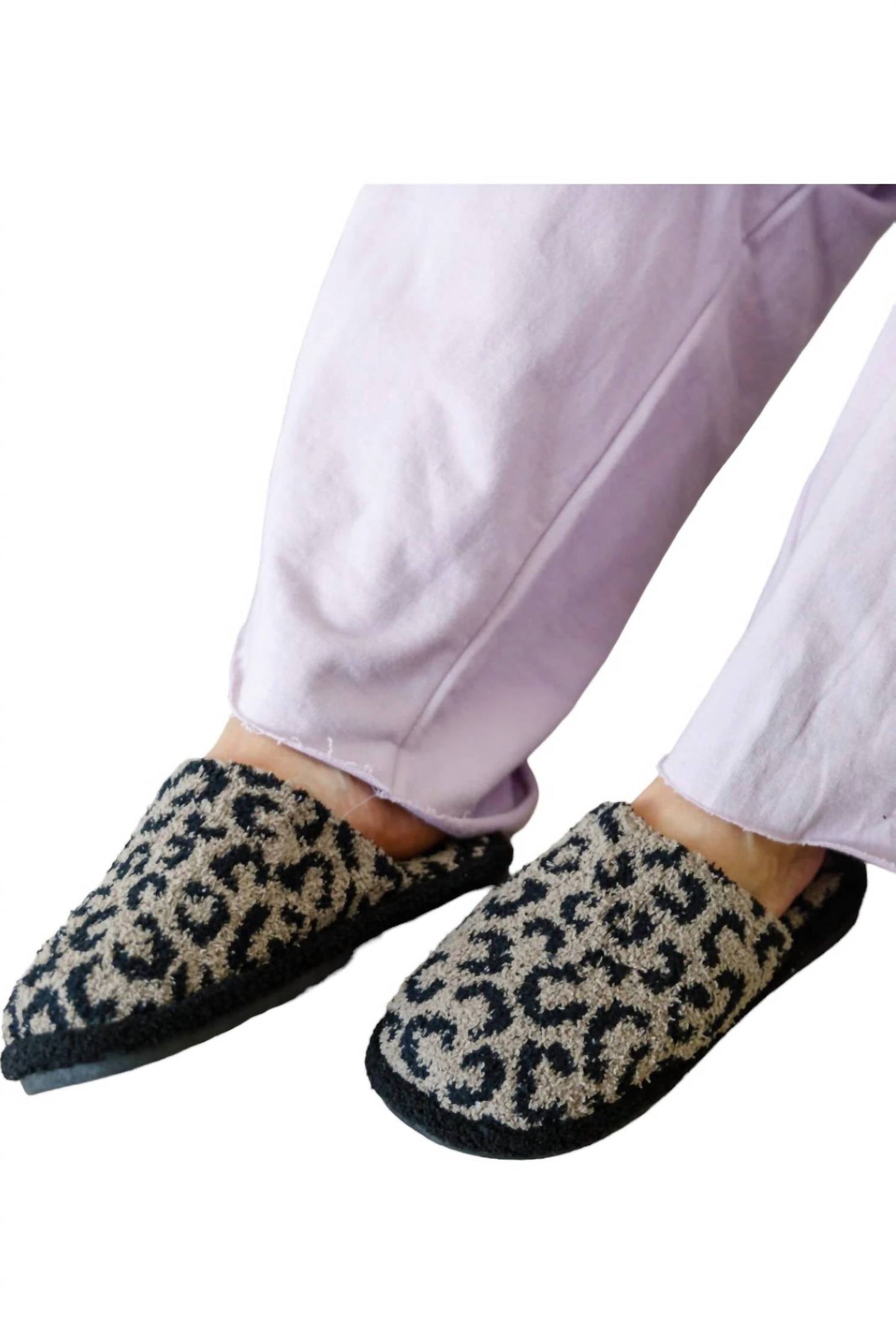 123 Amore - Women's Fuzziest Feet Animal Print Slippers