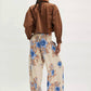 Free People - Day's End Linen Printed Pull-on Pants