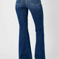 Judy Blue - High Waisted Angled Side Seam Detail Flare Jeans