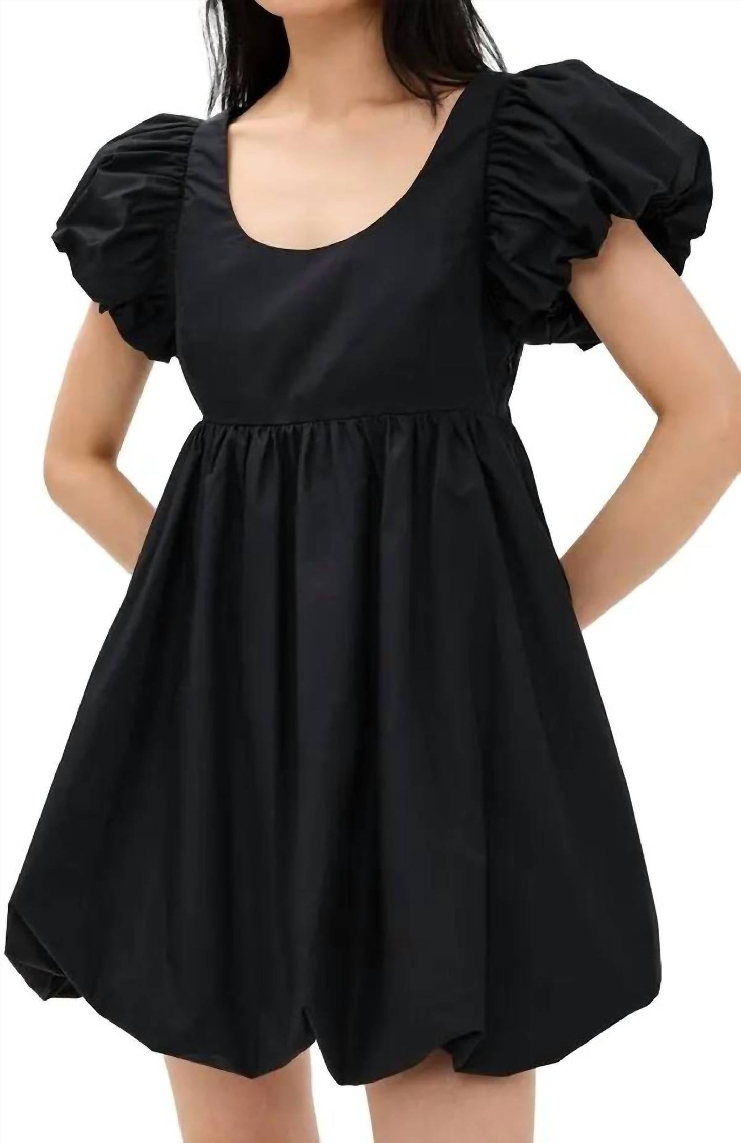 2.7 August Apparel - Bubble Scoop Neck Mini Dress