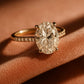 Allyanna Gifts - Women's Oval Pave Moissanite Ring
