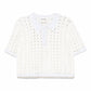 Forte Forte - Cable Lux Crochet Cropped Polo