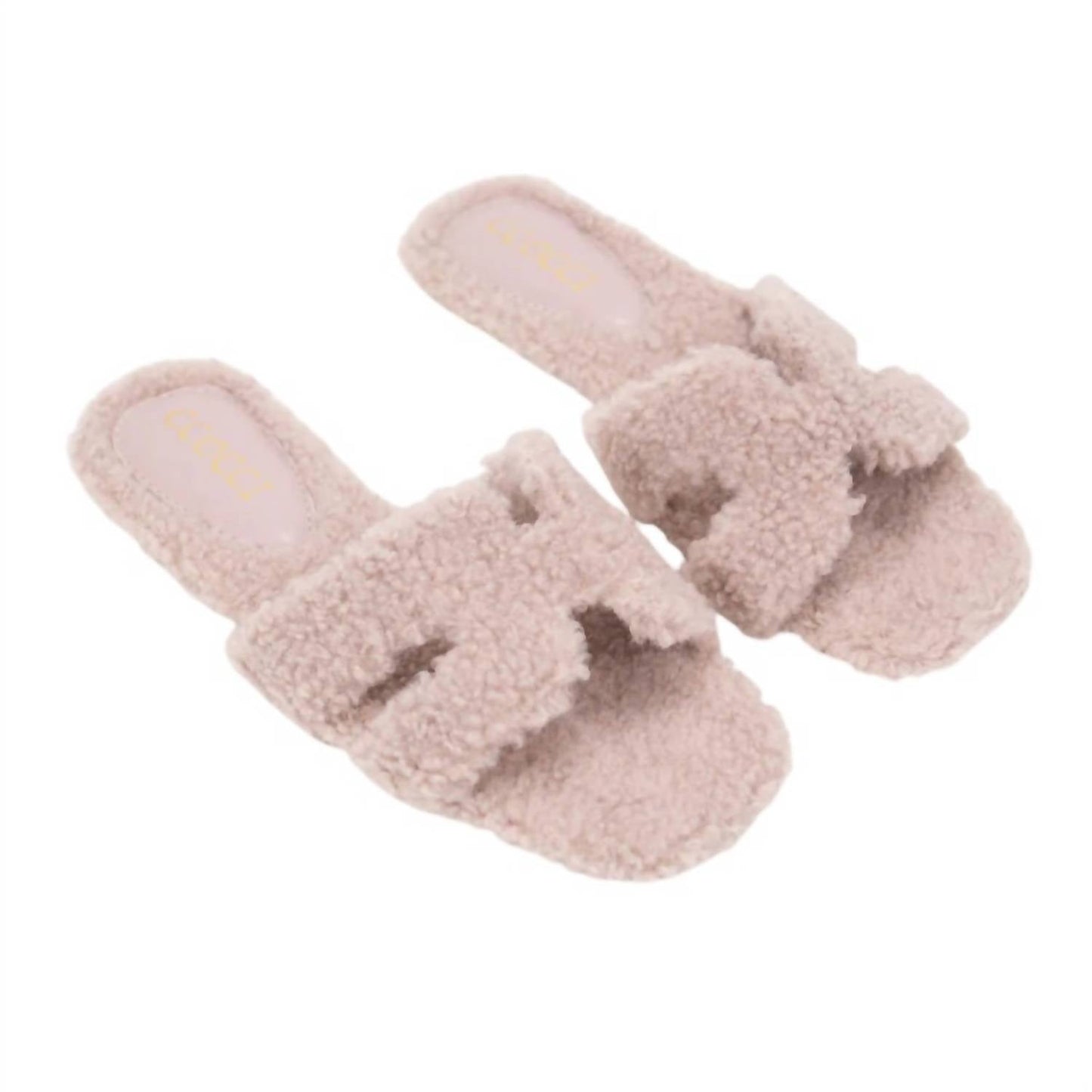 Ccocci - Women's Fur H-Shaped Slide