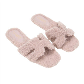 Ccocci - Women's Fur H-Shaped Slide