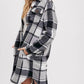 Bluivy - Women's Flannel Plaid Longline Shacket