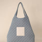 Care Tucker - Maxi Quilted Denim Tote Bag