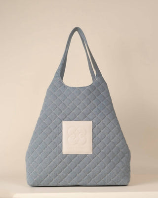 Care Tucker - Maxi Quilted Denim Tote Bag