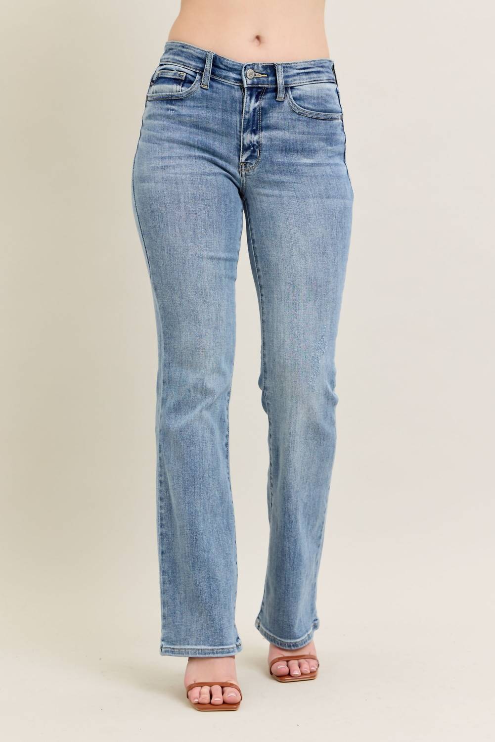 Judy Blue - Women's Mid Rise Boot Cut Jeans