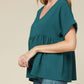 Entro - Textured Babydoll Top