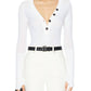 Enza Costa - Cashmere Long Sleeve Henley Top