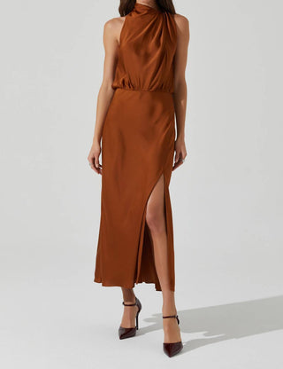 Astr - Jelyn Satin Midi Dress
