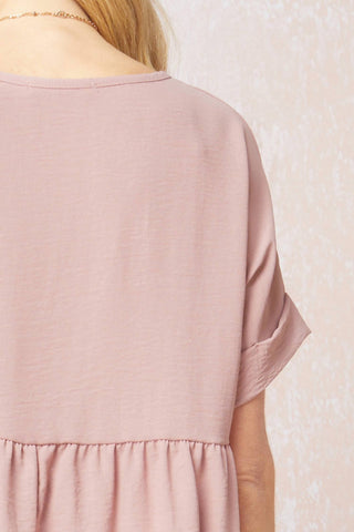 Entro - Textured Babydoll Top