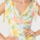 Astr - Allexina Satin Cowl Neck Midi Dress
