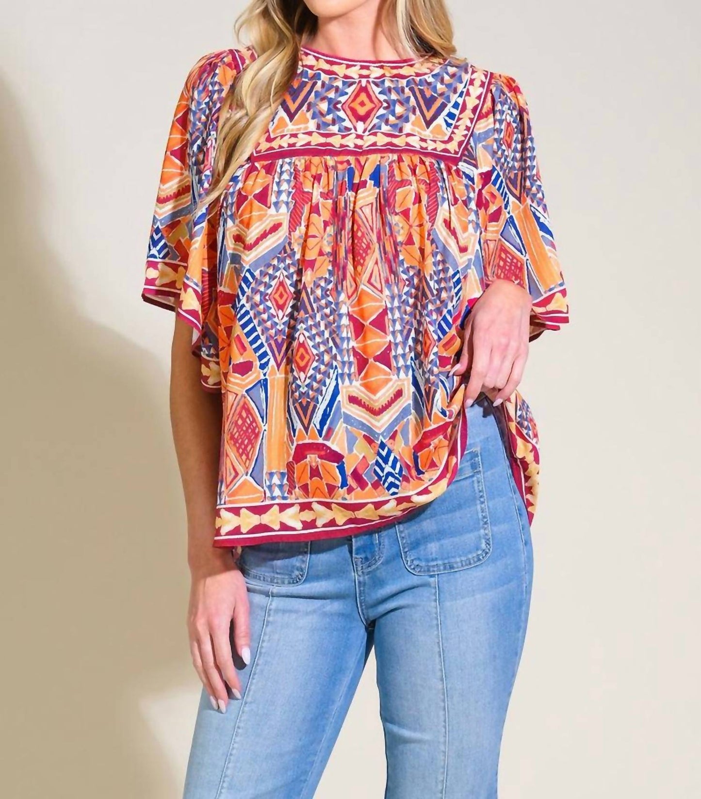 Flying Tomato - Sparkly Energy Woven Top