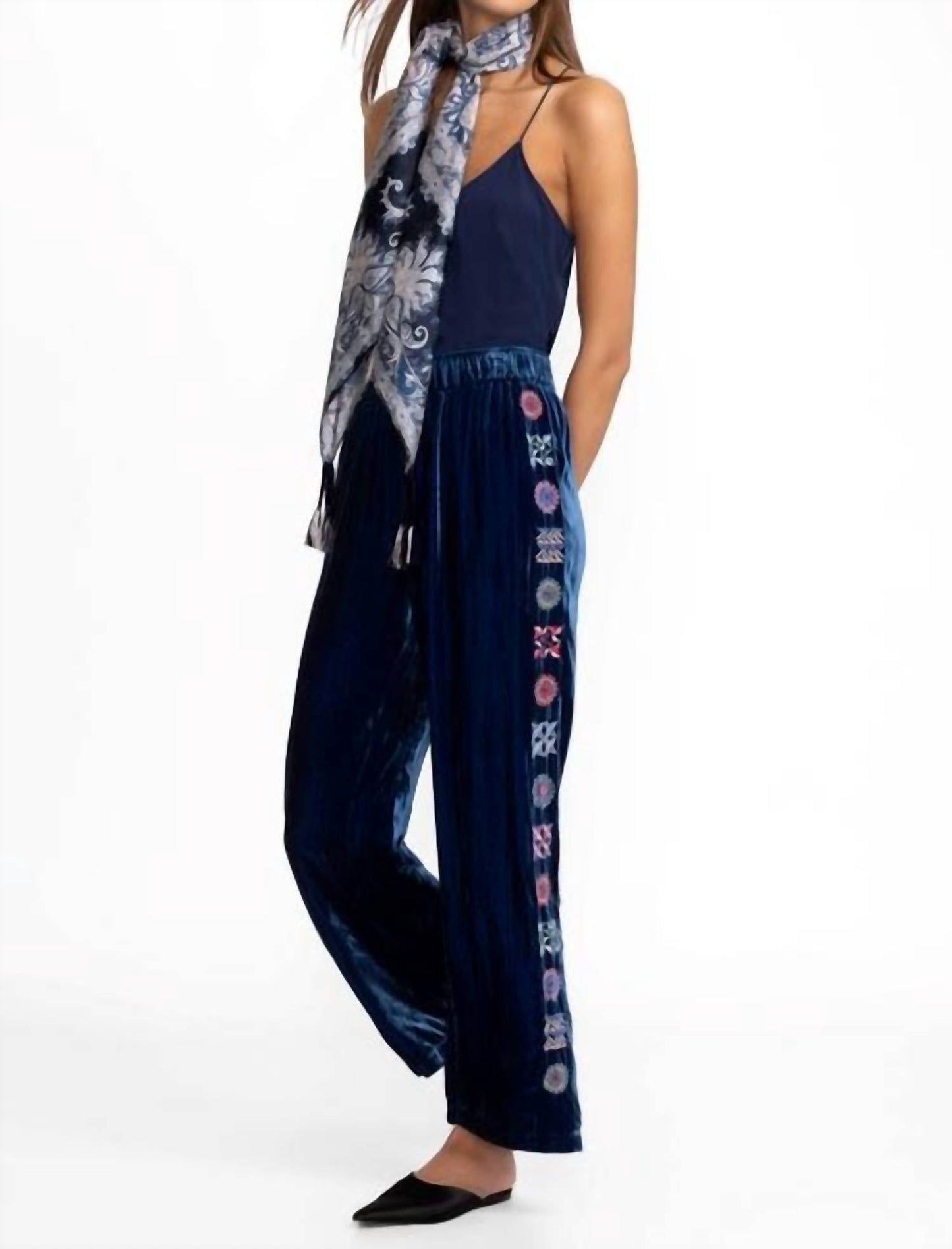 Johnny Was - VELVET WIDE LEG PANT NIKKOLA