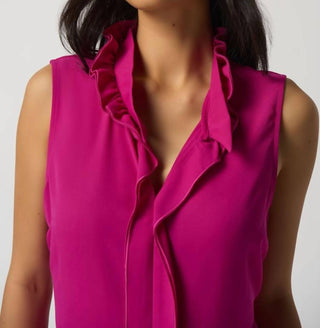 Joseph Ribkoff - Georgette Top With Ruffles