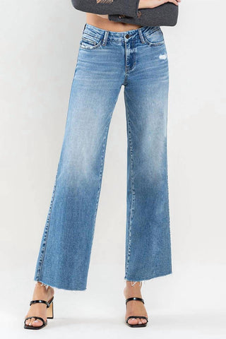 Vervet By Flying Monkey - Olivia Mid Rise Wide Leg Jeans