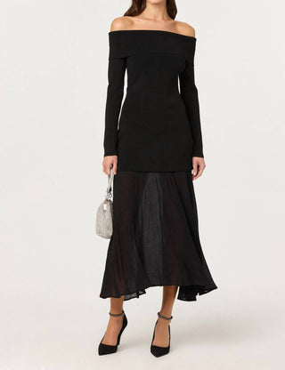 Astr - Lidia Mixed Media Maxi Dress