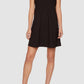 Susana Monaco - Ruffle V Strap Trapeze Mini Dress