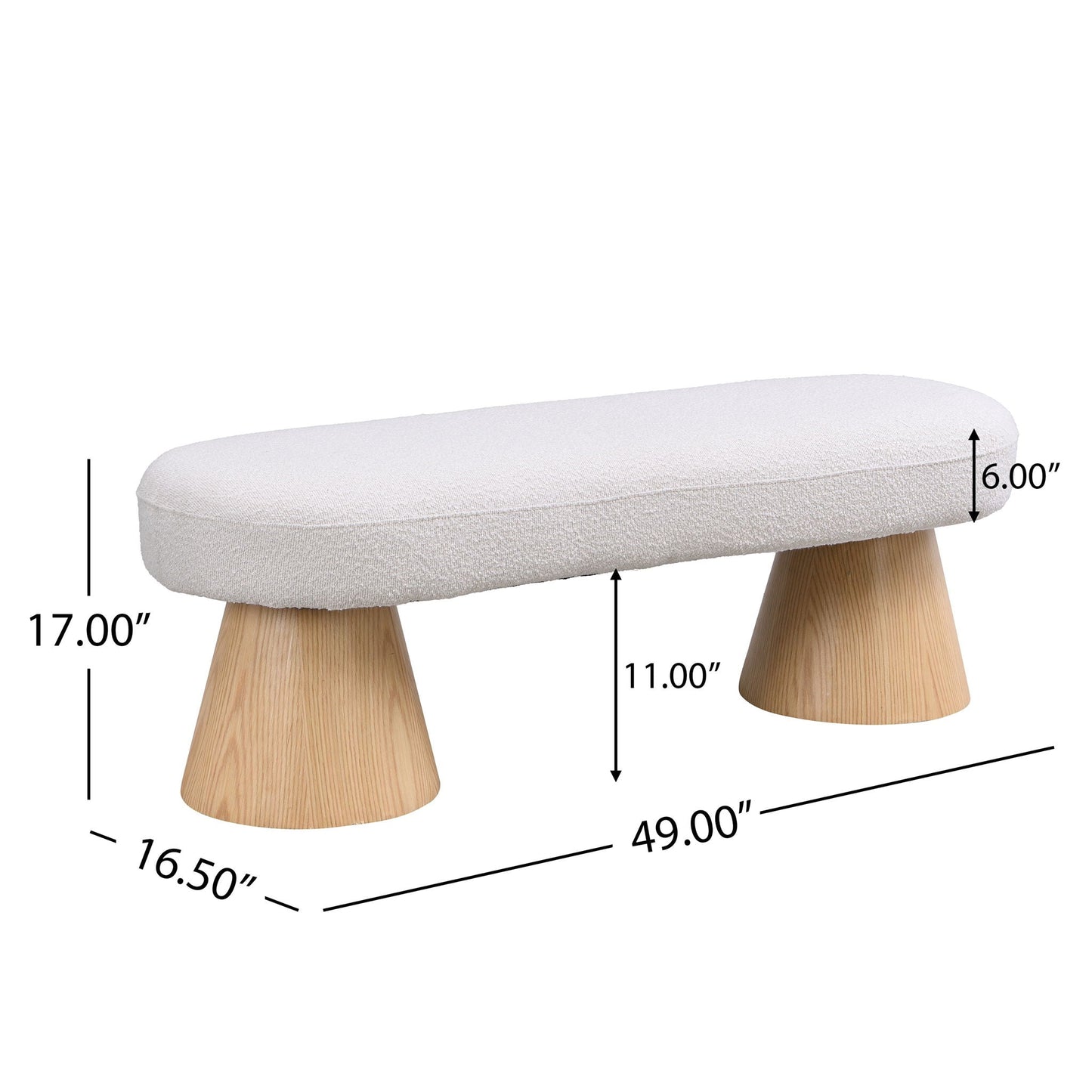 Upholstered Bench for Dining Room