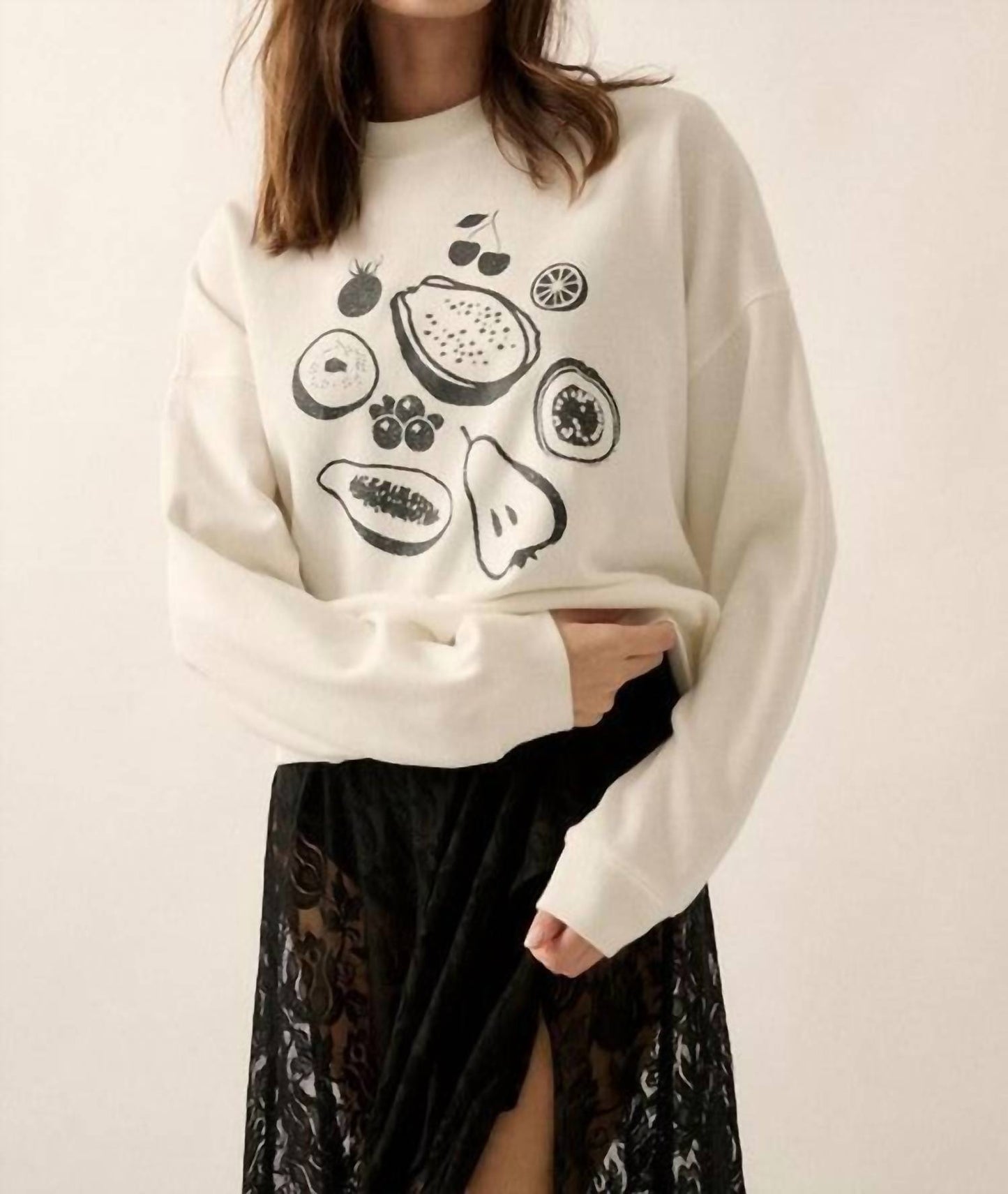 Promesa - Fruits Waffle-Knit Top