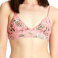Hanky Panky Marianne Padded Lace Bralette in Pink Multi, Size Small